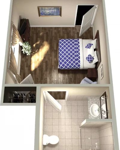 Edmon - Floor Plan 01 - Studio Suite
