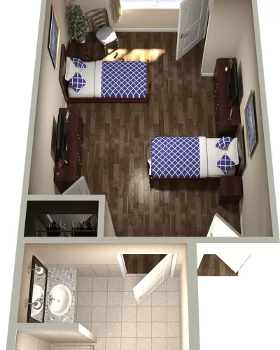 Edmon - Floor Plan 03 - Companion Suite